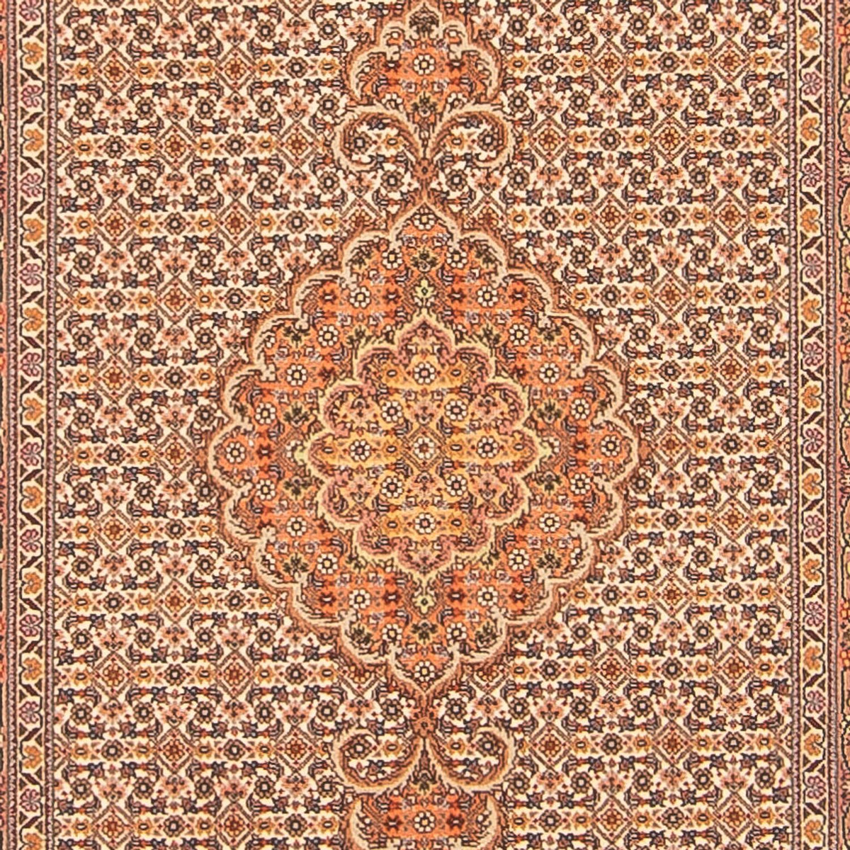 Runner Perser Rug - Tabriz - Royal - 407 x 78 cm - beige