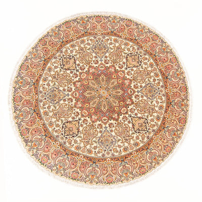 Perser Rug - Tabriz - Royal round  - 200 x 200 cm - cream