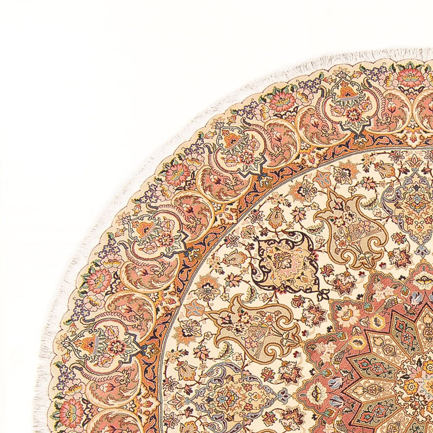 Tabriz - 50 Raj Rug 200x200cm - Persian Rugs