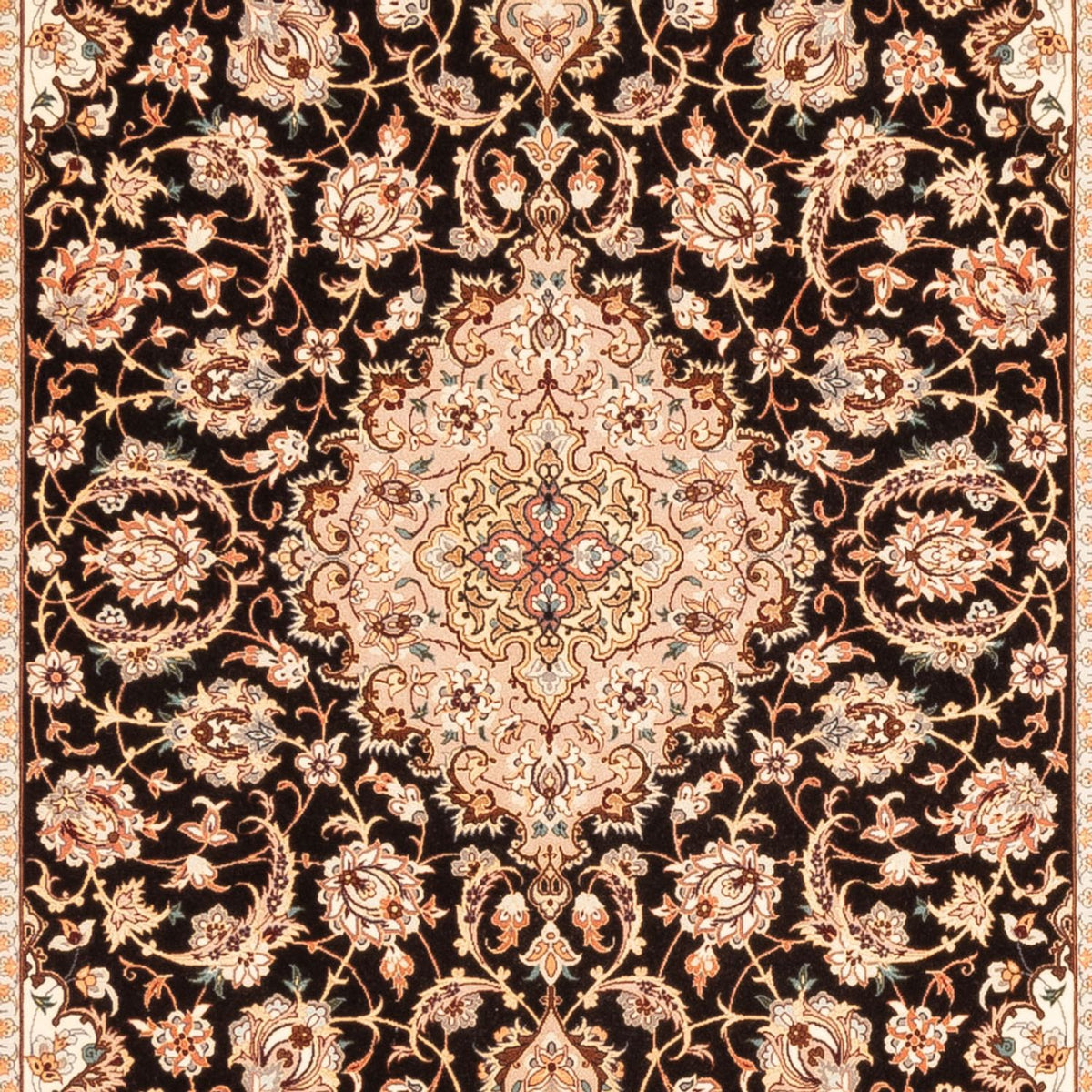 Runner Perser Rug - Isfahan - Premium - 227 x 148 cm - dark blue