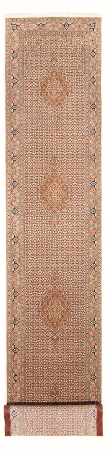 Runner Perser Rug - Tabriz - Royal - 403 x 82 cm - beige