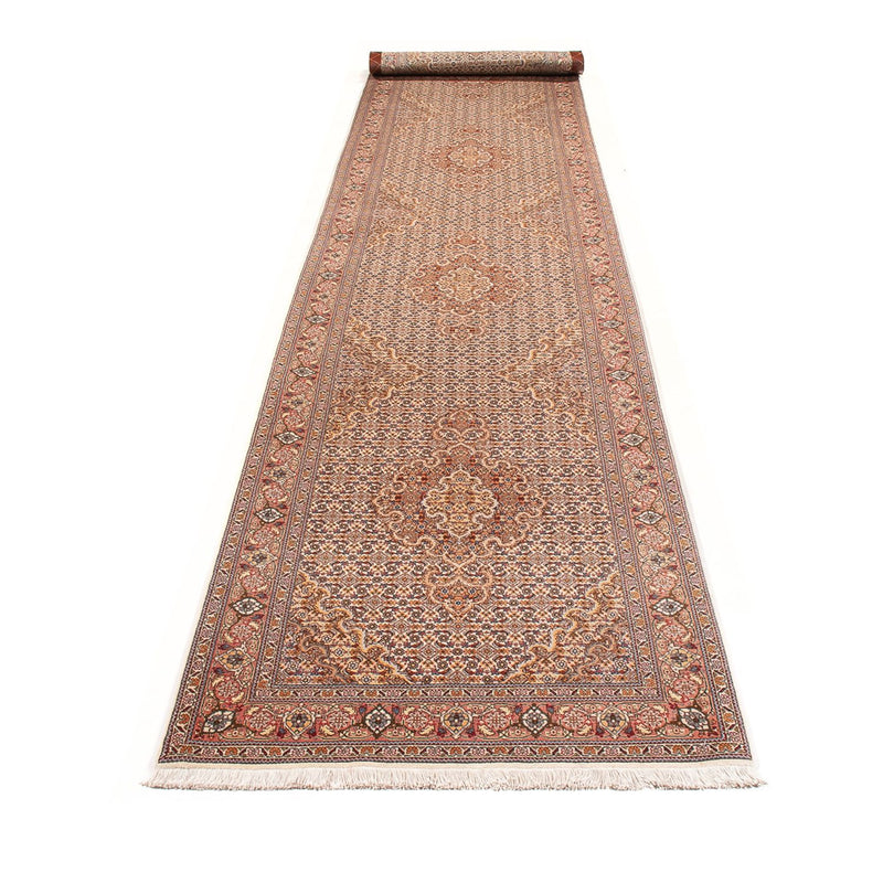 Runner Perser Rug - Tabriz - Royal - 400 x 78 cm - beige
