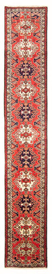 Runner Perser Rug - Nomadic - 395 x 80 cm - red