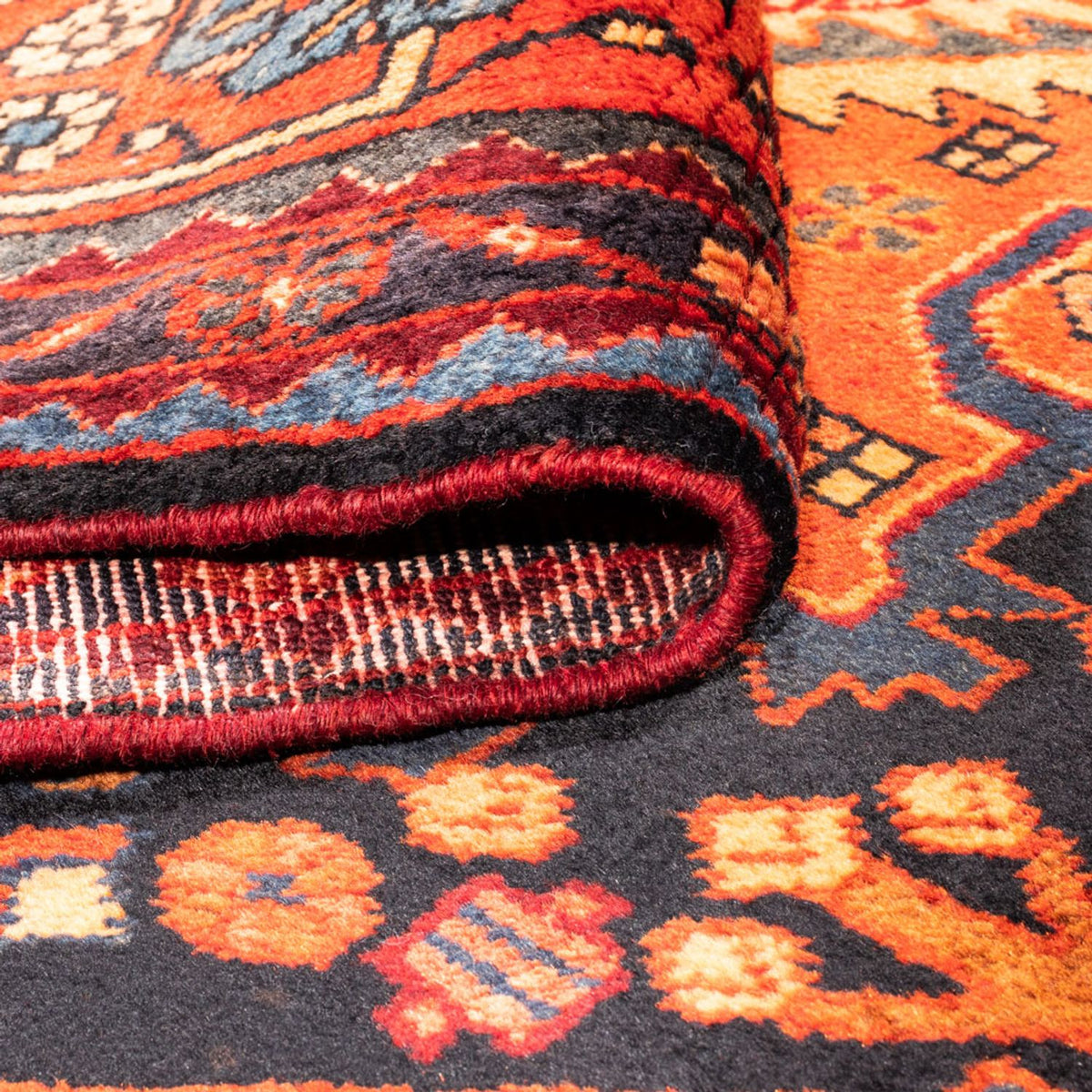 Perser Rug - Nomadic - 310 x 160 cm - dark blue