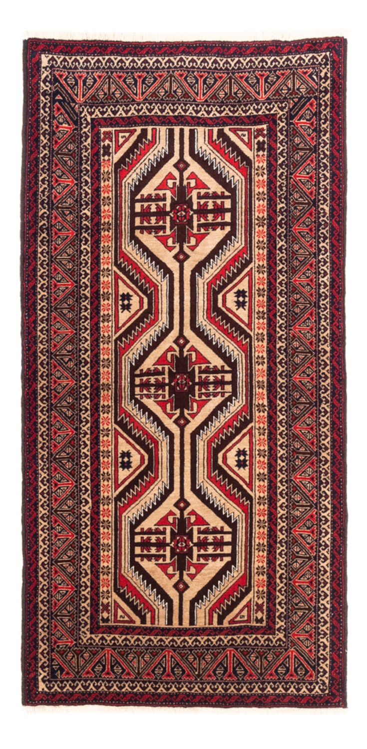 Runner Belutsch Rug - 181 x 94 cm - dark beige