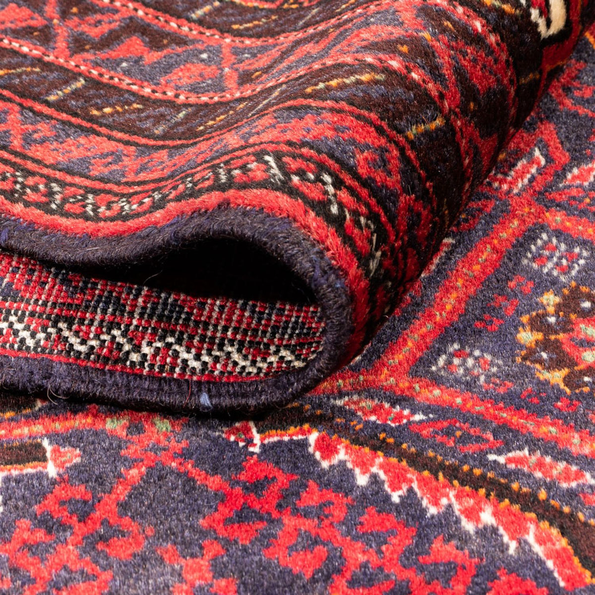 Belutsch Rug - 170 x 92 cm - dark red