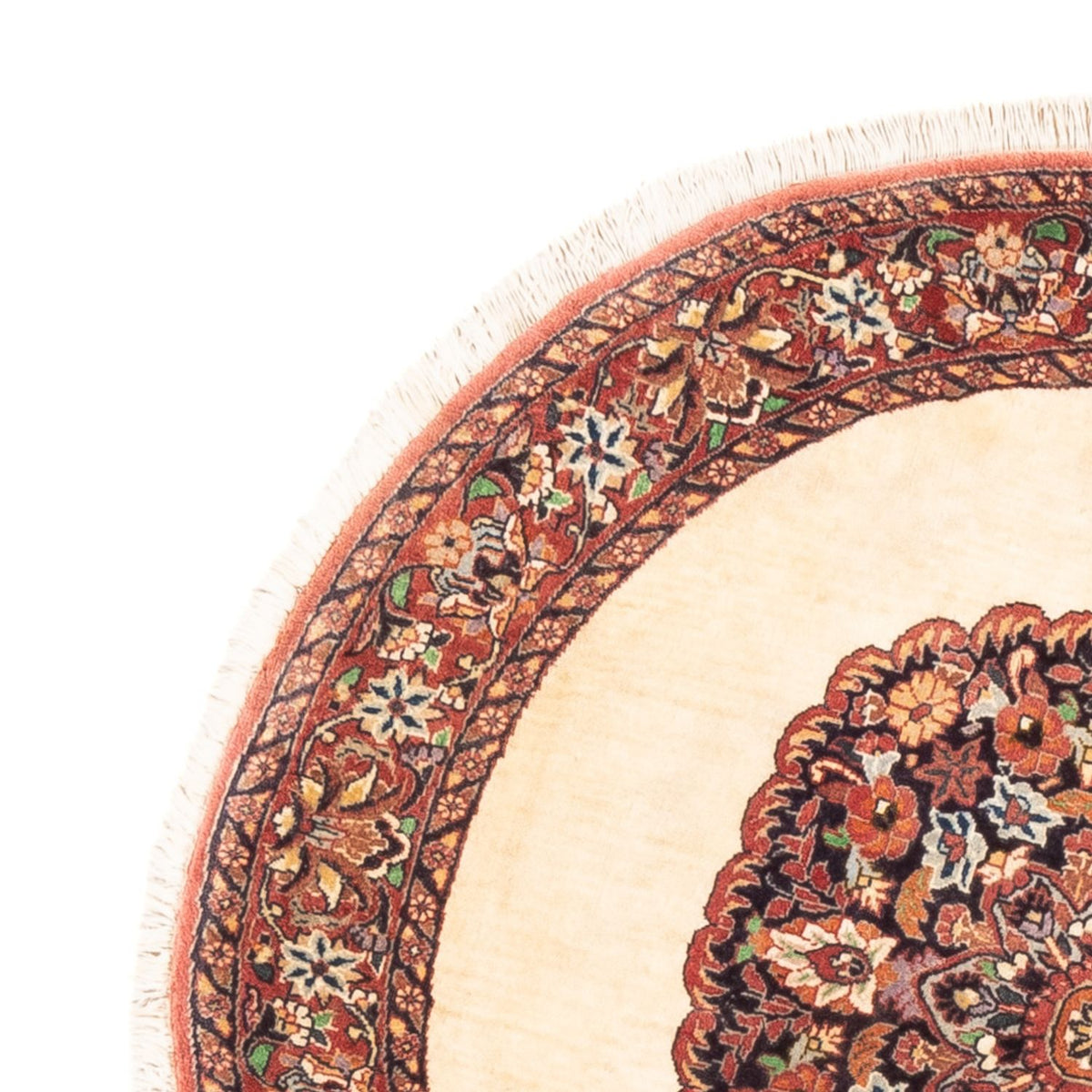 Perser Rug - Bidjar round  - 100 x 100 cm - cream