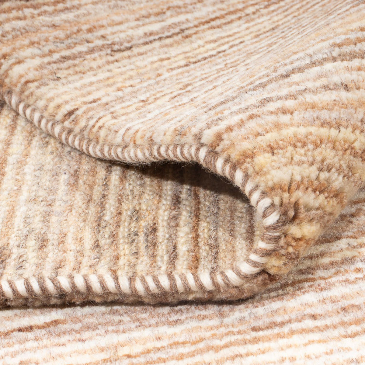 Gabbeh Rug - Perser square  - 184 x 158 cm - light beige