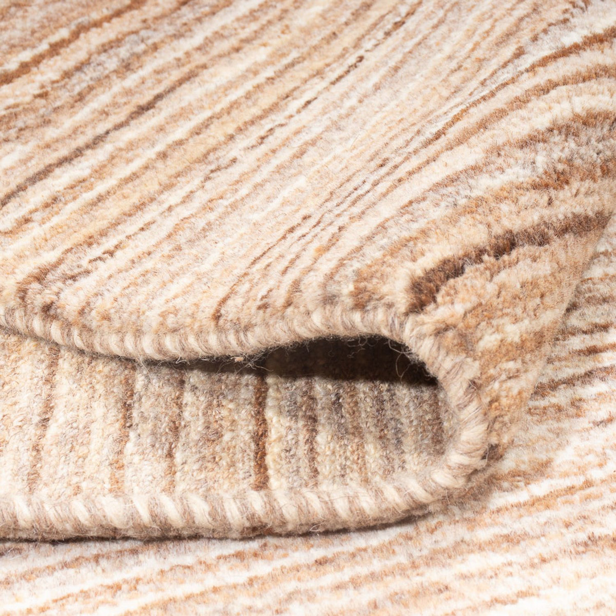 Gabbeh Rug - Perser - 198 x 146 cm - dark beige