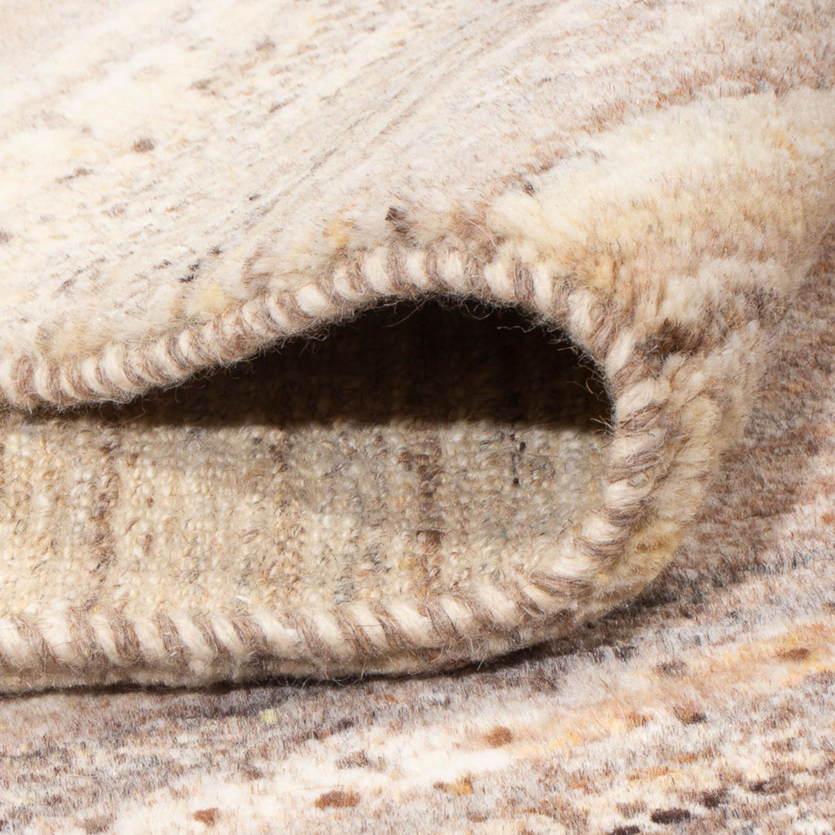 Gabbeh Rug - Perser - 240 x 207 cm - dark beige