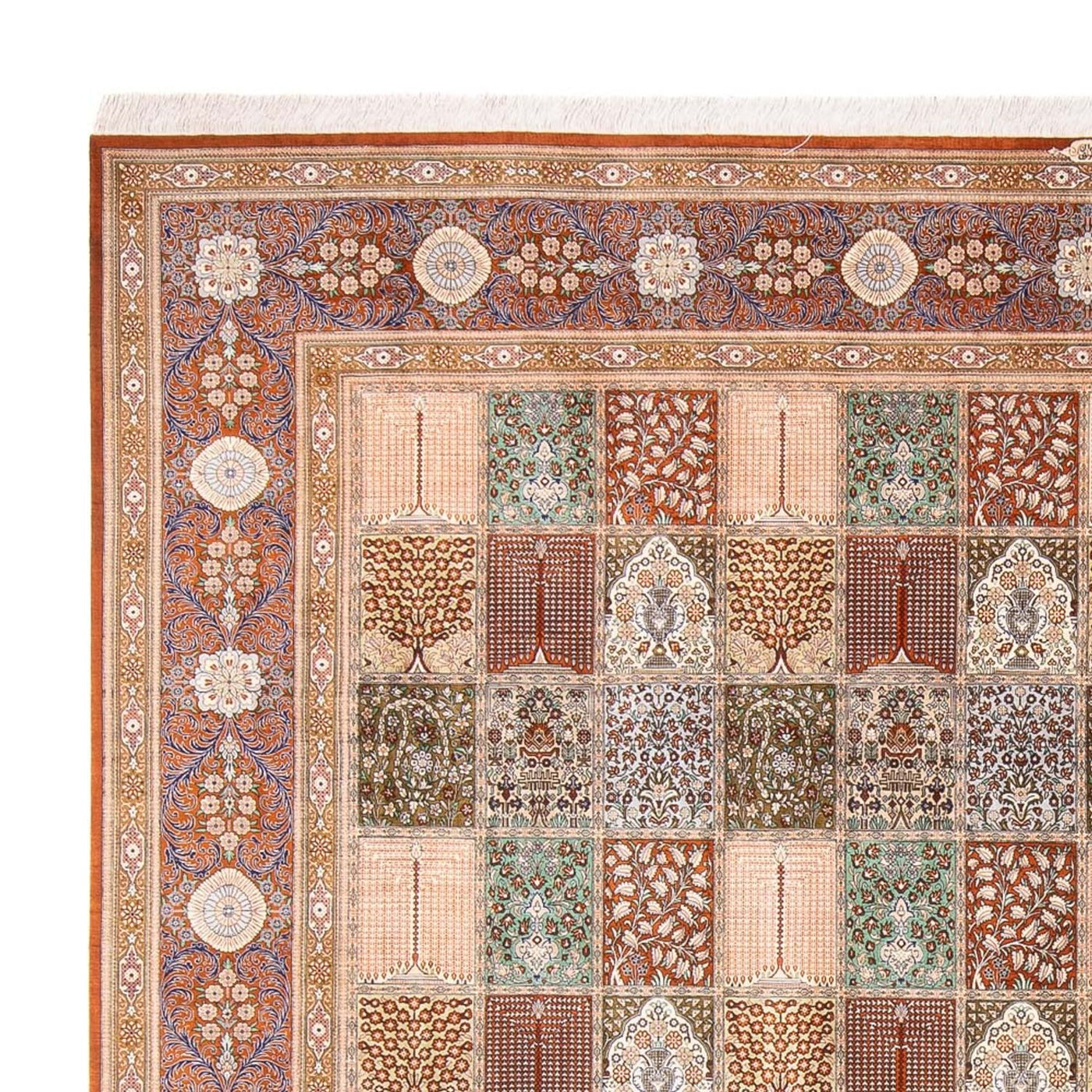 Qom Silk Rug 302x297cm - Persian Rugs