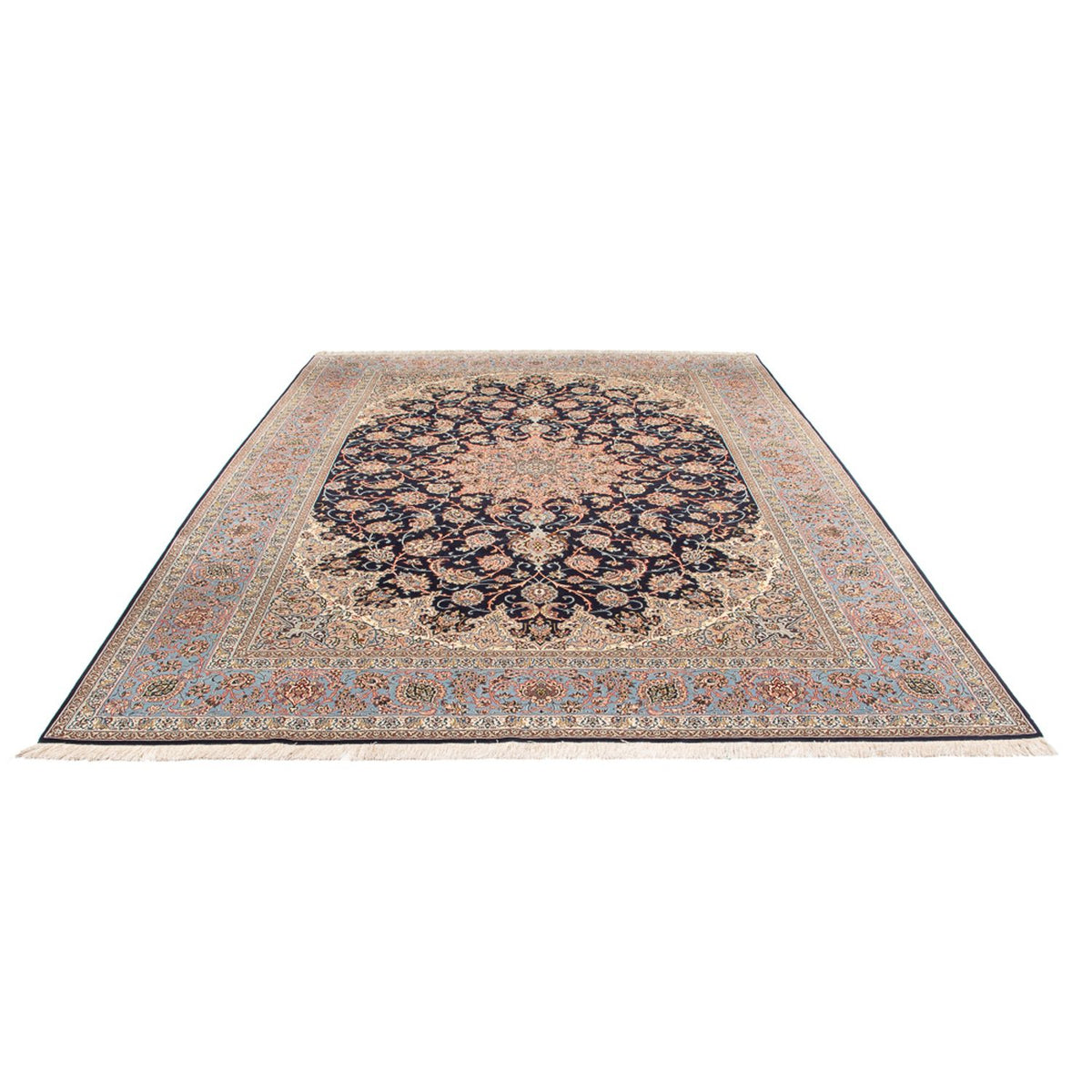 Perser Rug - Isfahan - Premium - 355 x 248 cm - dark blue