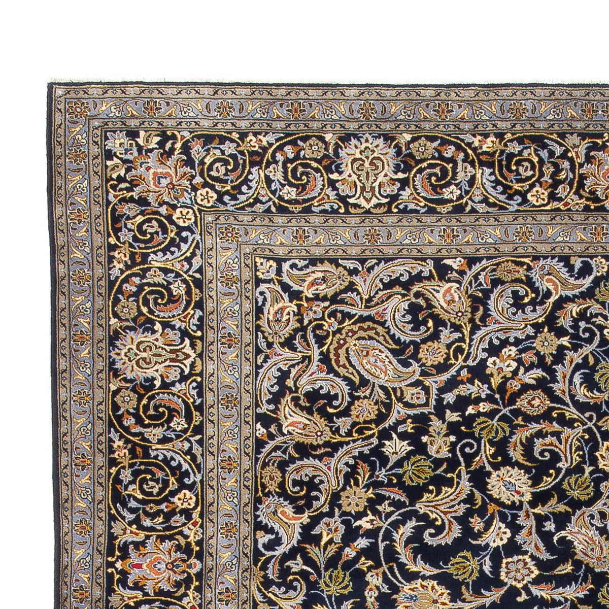 Perser Rug - Keshan - 417 x 293 cm - dark blue