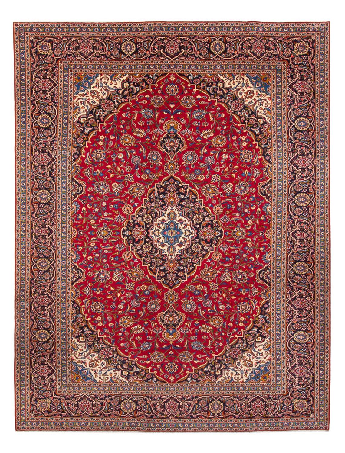 Perser Rug - Keshan - 398 x 297 cm - red