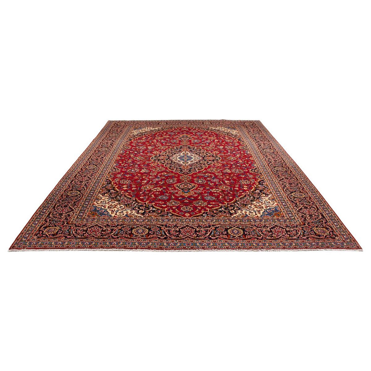 Perser Rug - Keshan - 398 x 297 cm - red