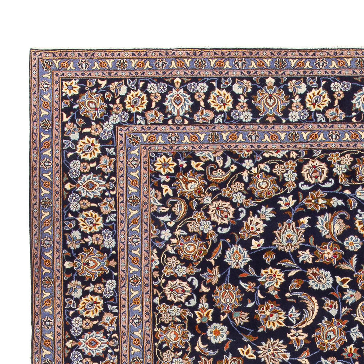 Perser Rug - Keshan - 395 x 292 cm - dark blue