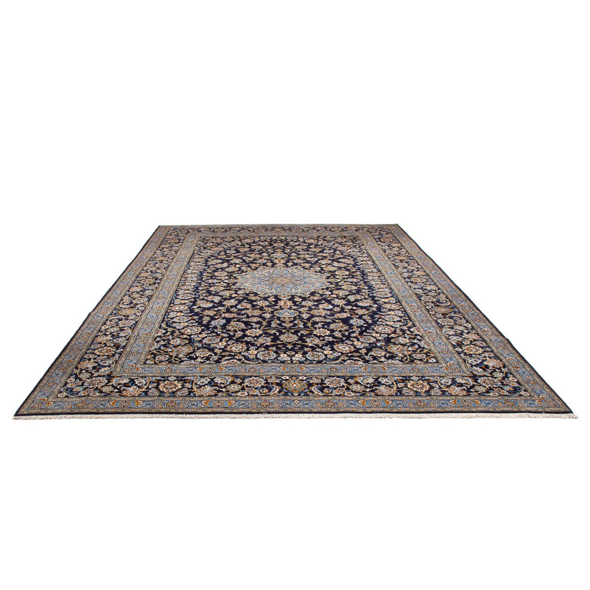 Perser Rug - Keshan - 390 x 266 cm - dark blue
