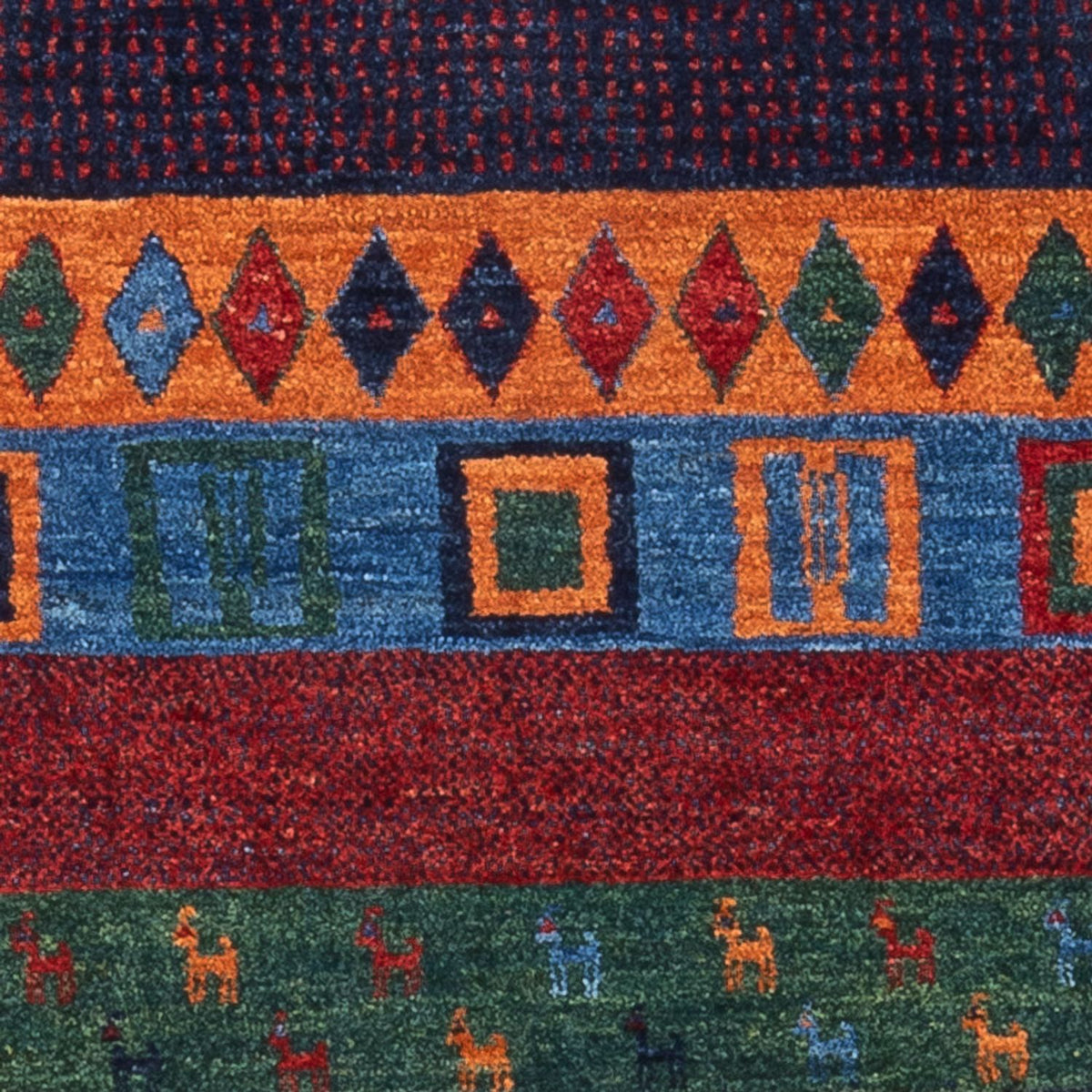 Gabbeh Rug - Loribaft Perser - 129 x 83 cm - multicolored
