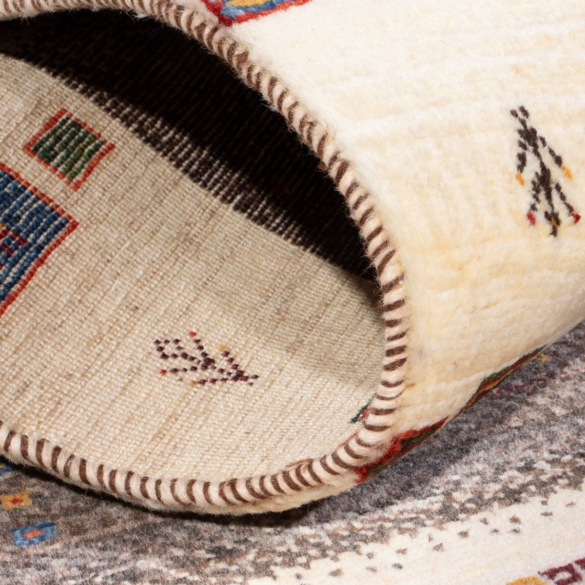 Gabbeh Rug - Loribaft Perser - 126 x 84 cm - multicolored