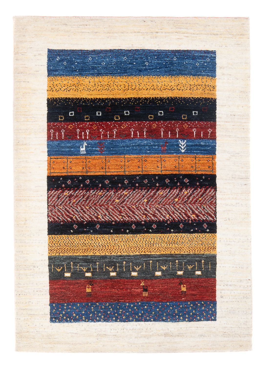 Gabbeh Rug - Loribaft Perser - 135 x 87 cm - multicolored