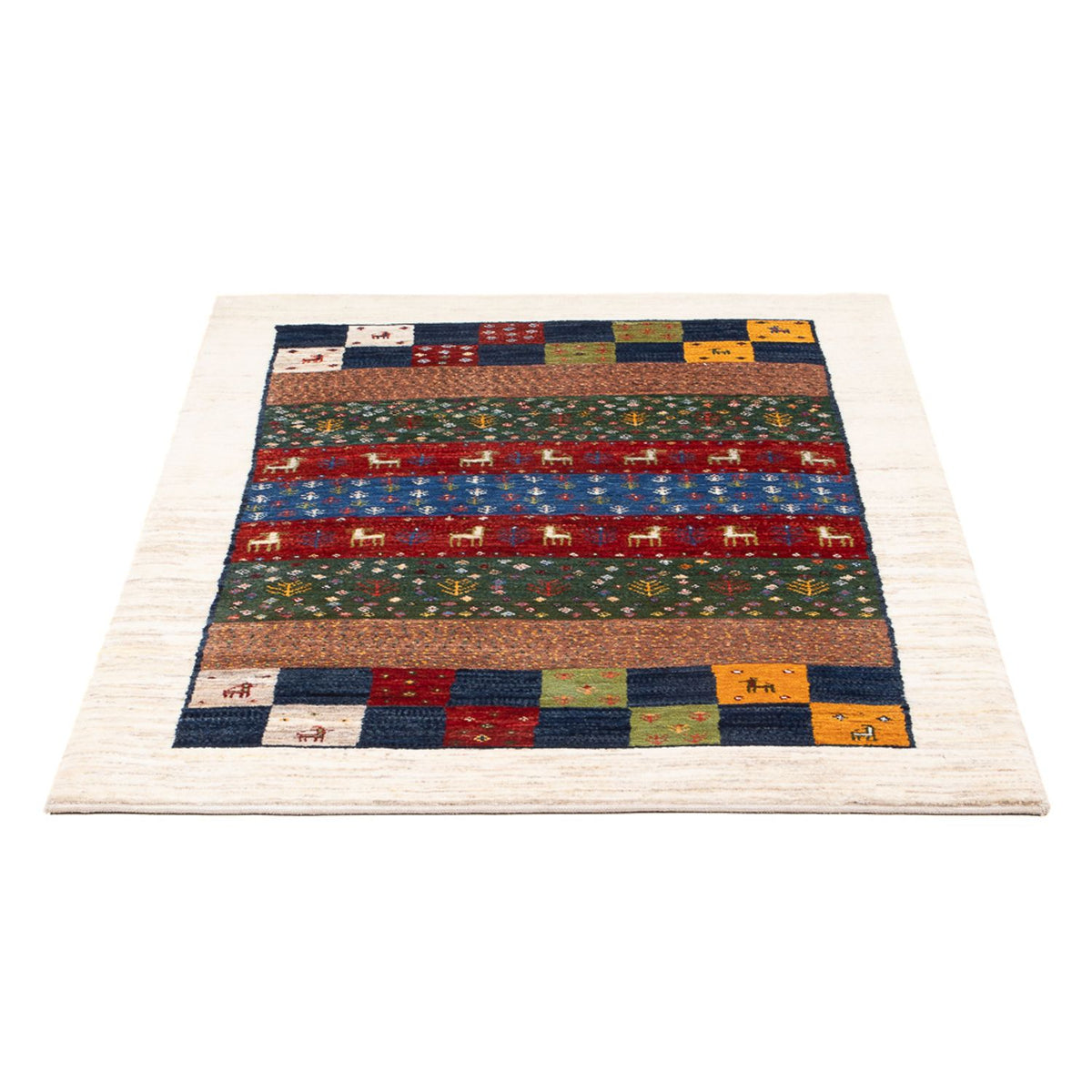 Gabbeh Rug - Loribaft Perser - 131 x 86 cm - multicolored