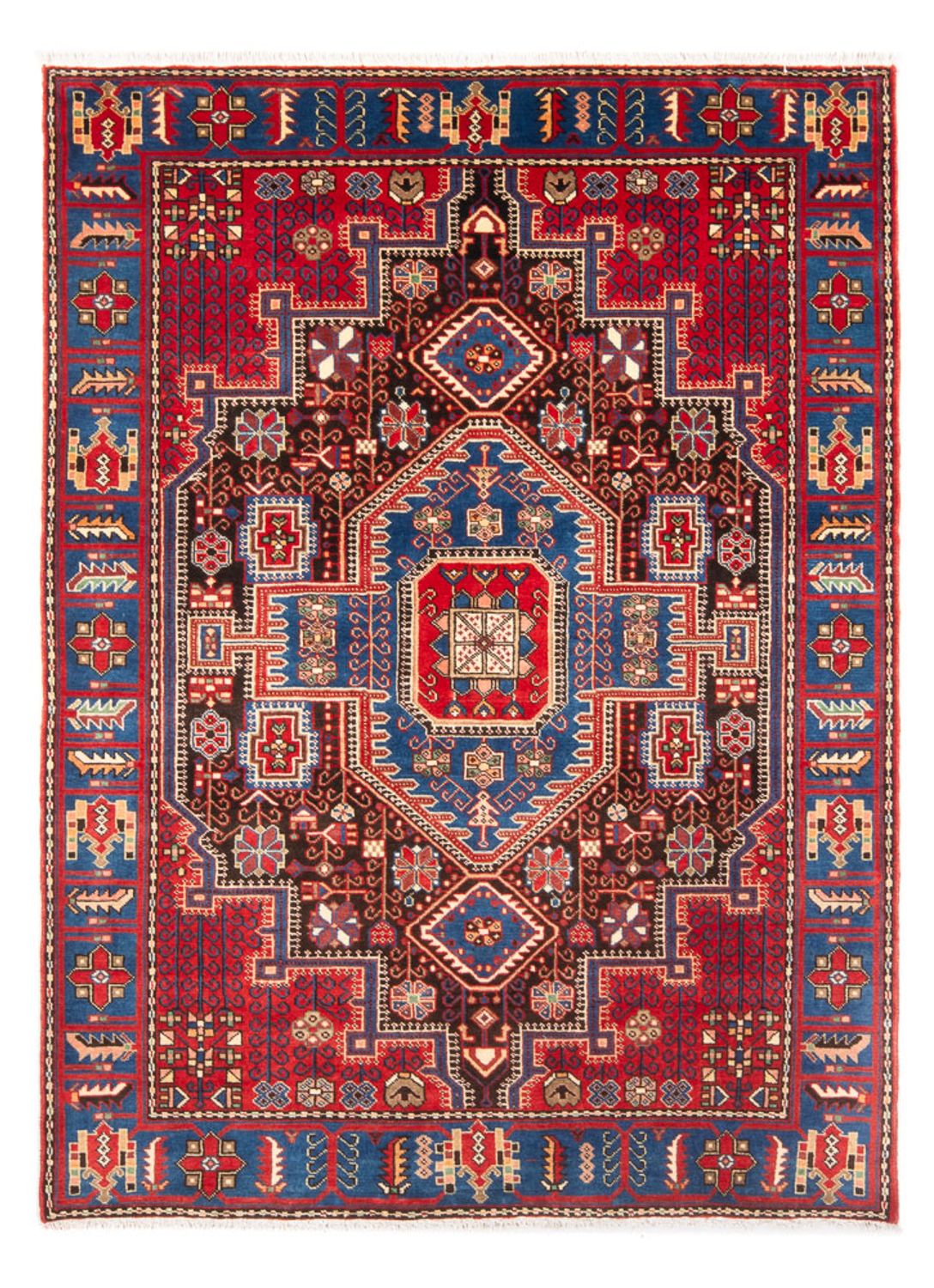 Perser Rug - Nomadic - 200 x 143 cm - red