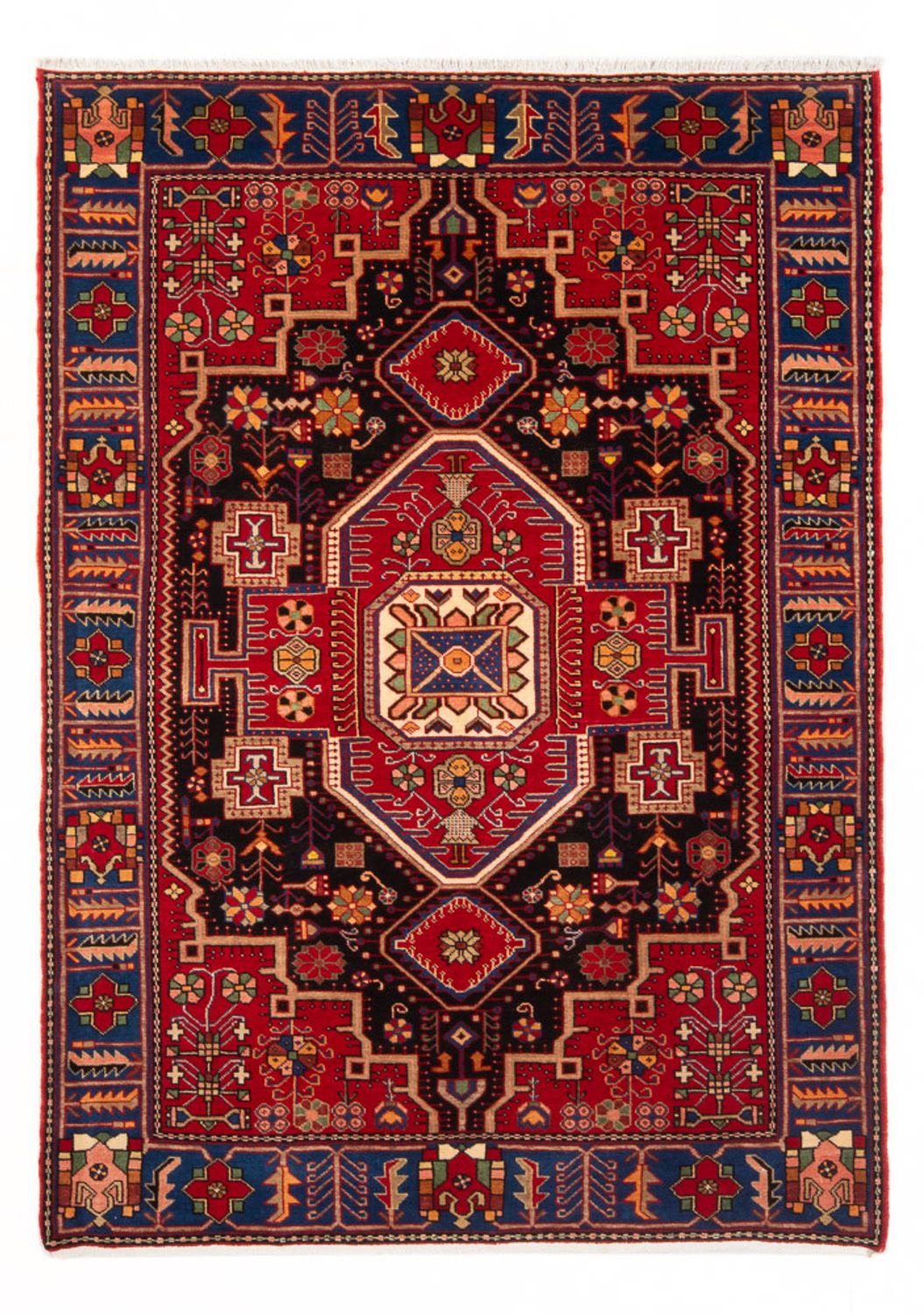 Perser Rug - Nomadic - 200 x 147 cm - bordeaux red