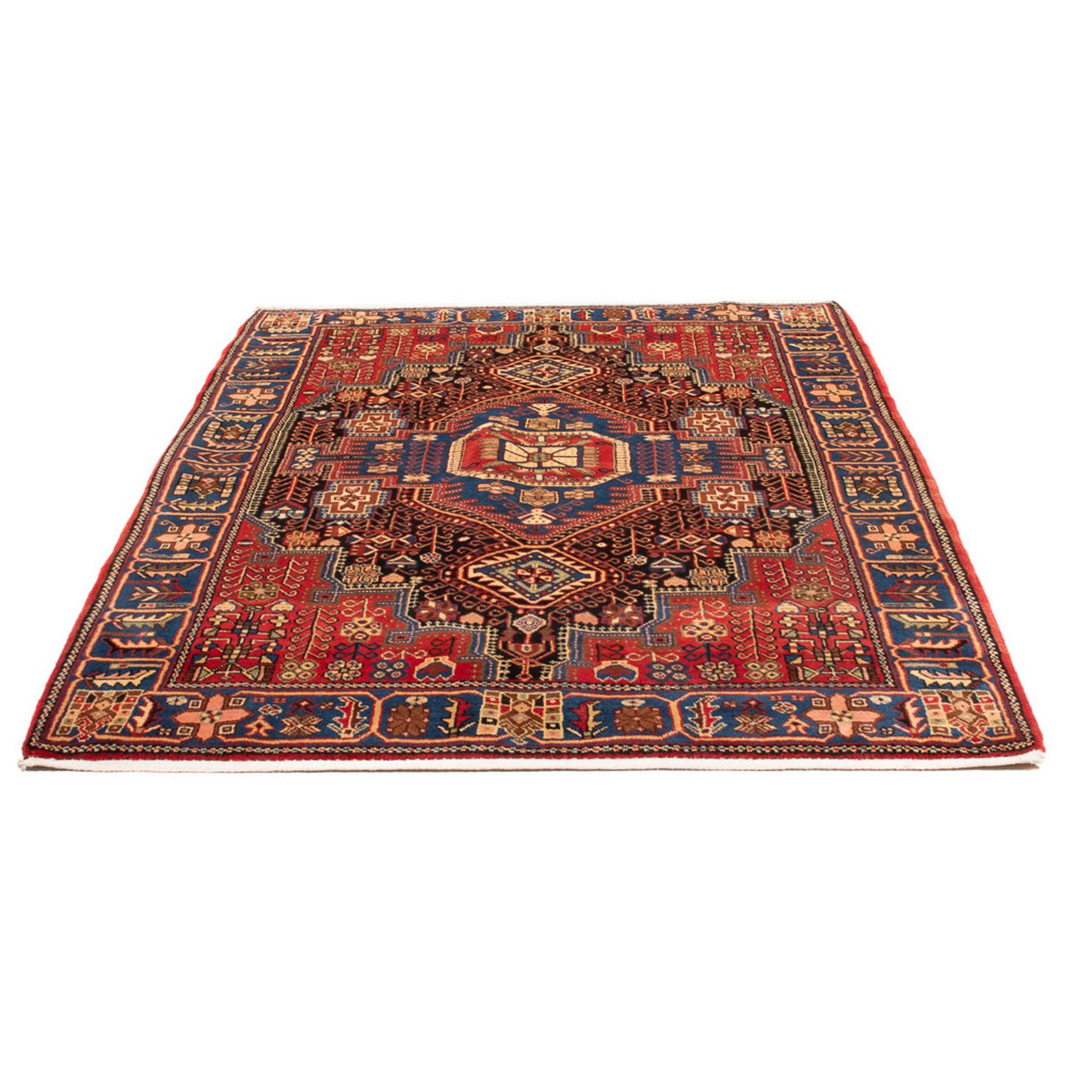 Perser Rug - Nomadic - 206 x 146 cm - bordeaux red