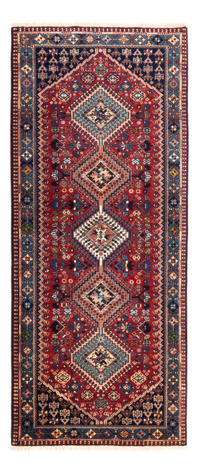 Runner Perser Rug - Nomadic - 218 x 76 cm - dark red