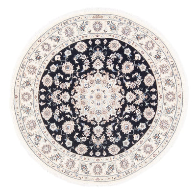 Perser Rug - Nain - Premium round  - 105 x 104 cm - dark blue