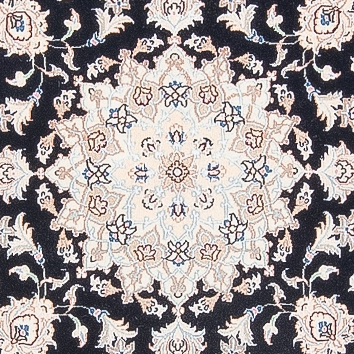 Perser Rug - Nain - Premium round  - 105 x 104 cm - dark blue