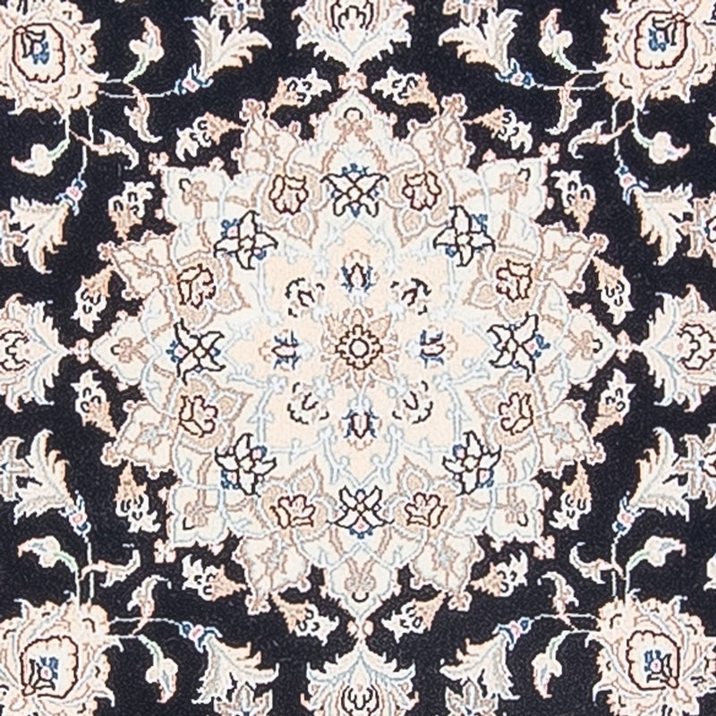 Perser Rug - Nain - Premium round  - 105 x 104 cm - dark blue