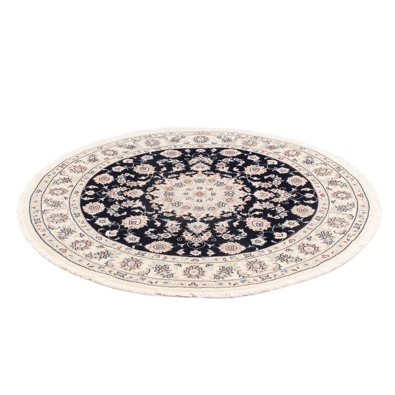 Perser Rug - Nain - Premium round  - 105 x 104 cm - dark blue