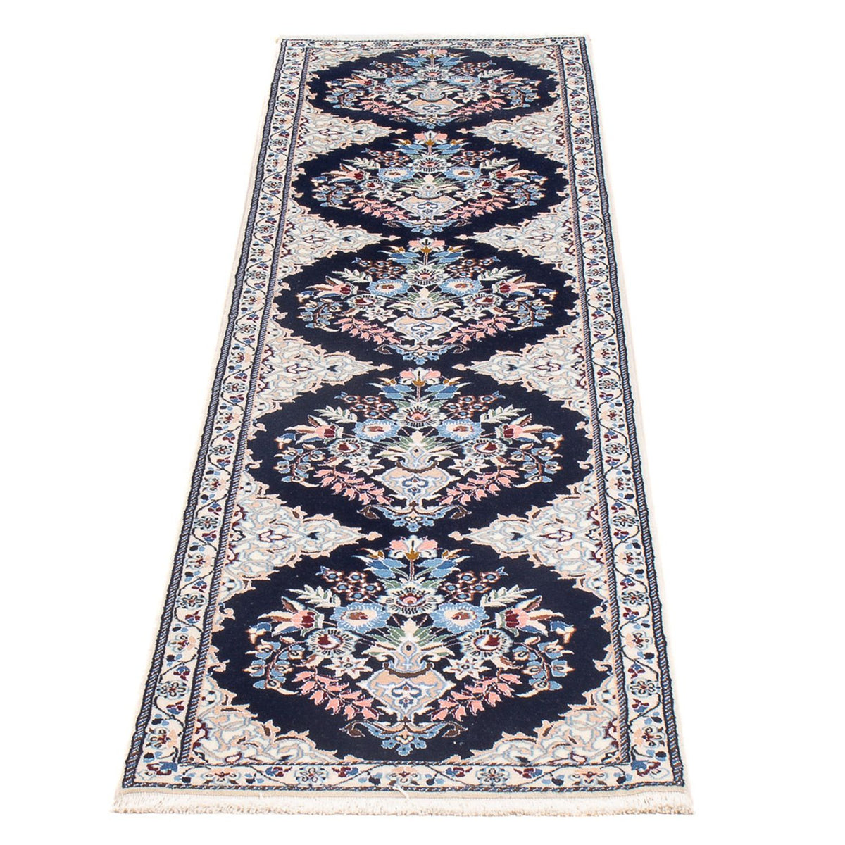 Runner Perser Rug - Nain - Premium - 202 x 46 cm - dark blue