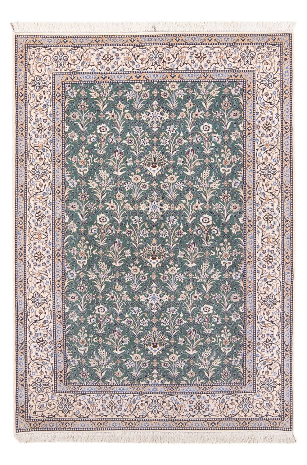 Perser Rug - Nain - Premium - 205 x 130 cm - mint green