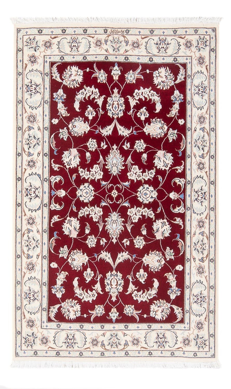 Perser Rug - Nain - Premium - 126 x 84 cm - red