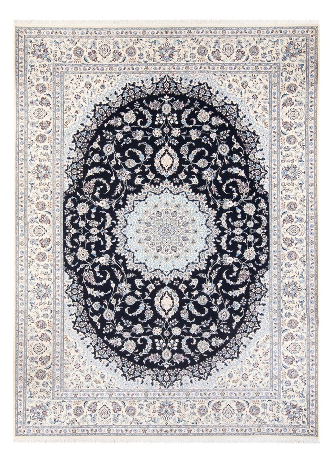 Perser Rug - Nain - Premium - 345 x 252 cm - dark blue