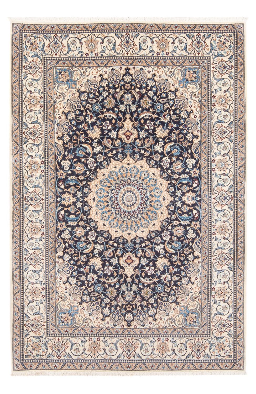 Perser Rug - Nain - Premium - 202 x 129 cm - dark blue
