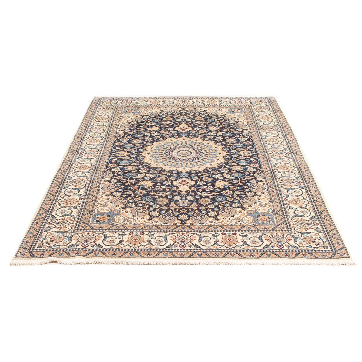 Perser Rug - Nain - Premium - 202 x 129 cm - dark blue