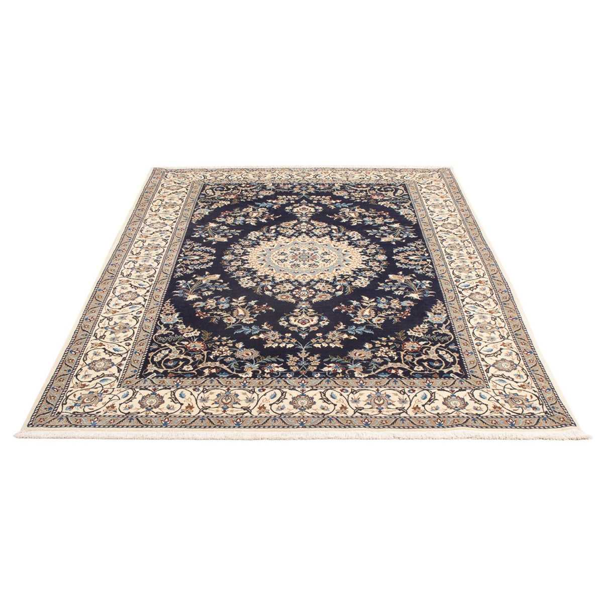 Perser Rug - Nain - Premium - 205 x 135 cm - dark blue
