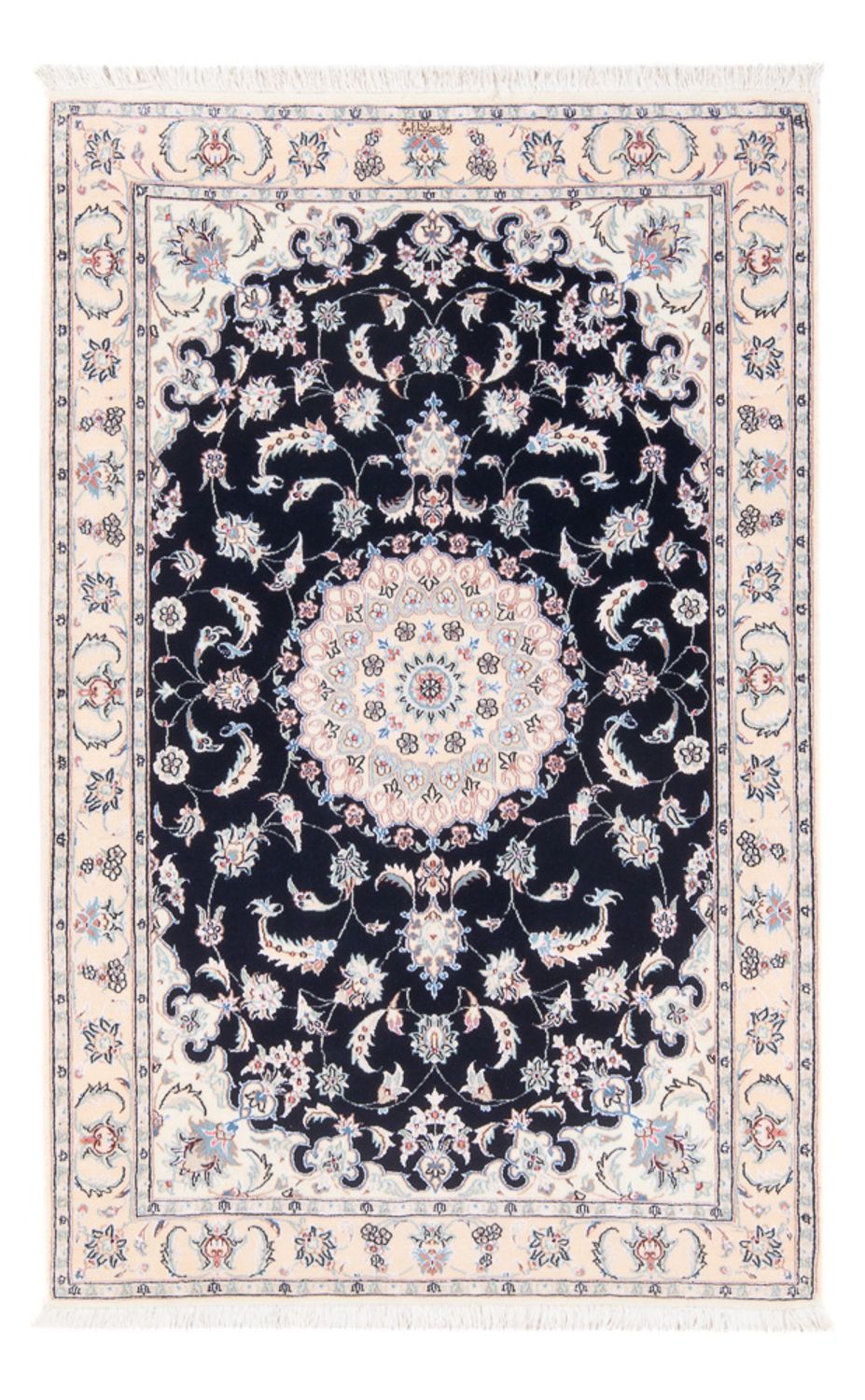Perser Rug - Nain - Premium - 141 x 93 cm - dark blue