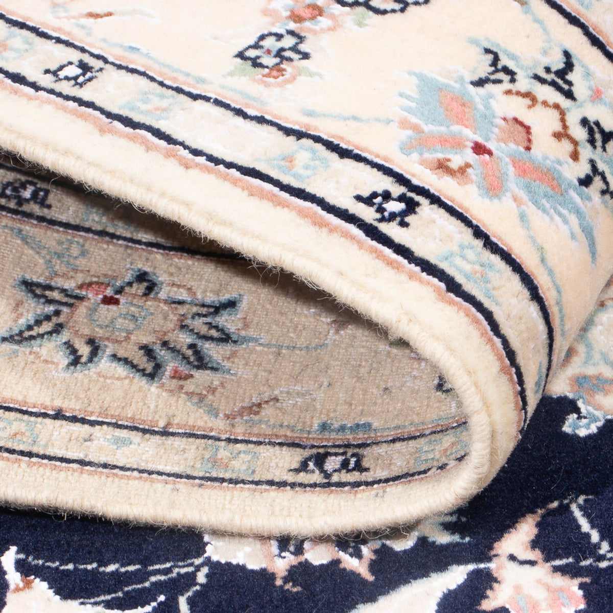 Perser Rug - Nain - Premium - 141 x 93 cm - dark blue