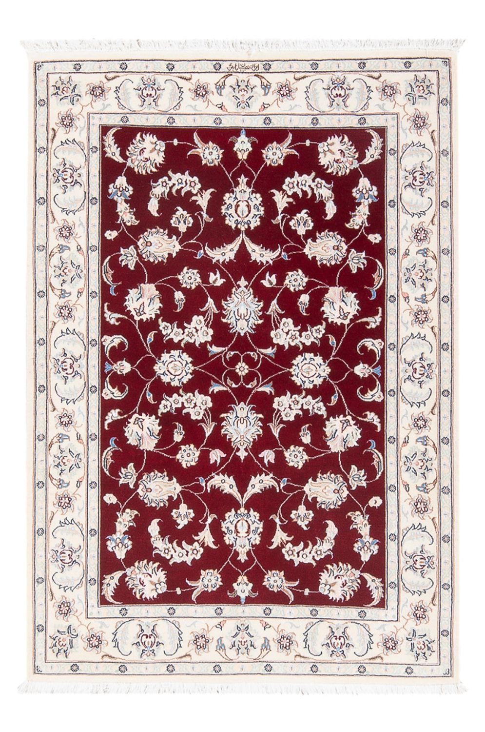 Perser Rug - Nain - Premium - 125 x 84 cm - red