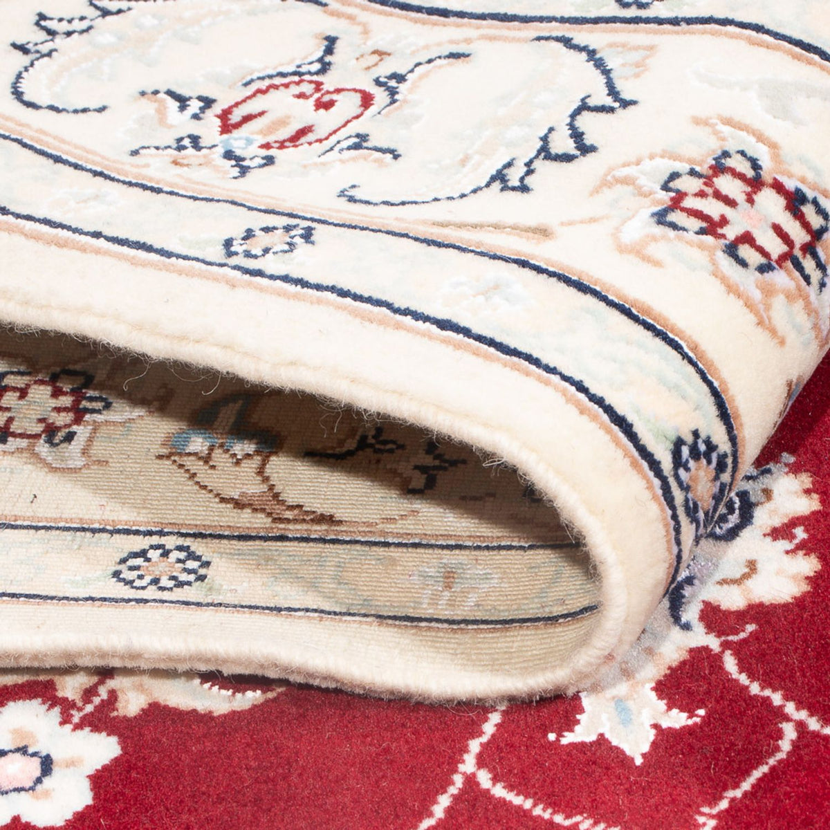 Perser Rug - Nain - Premium - 125 x 84 cm - red