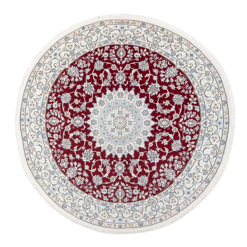 Perser Rug - Nain - Premium round  - 150 x 150 cm - red