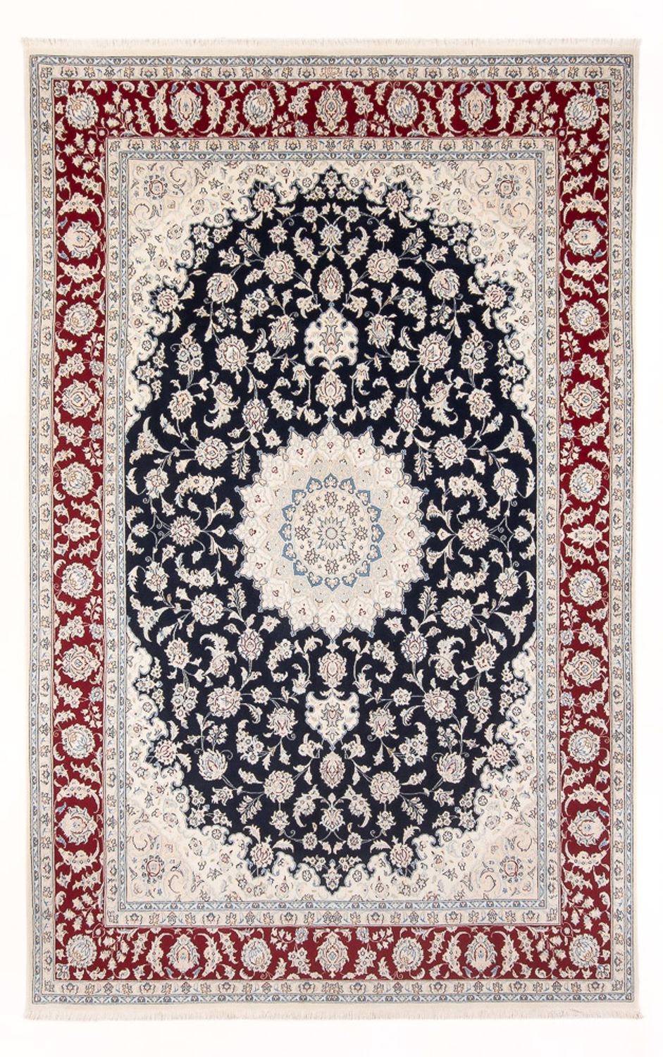 Perser Rug - Nain - 297 x 198 cm - dark blue