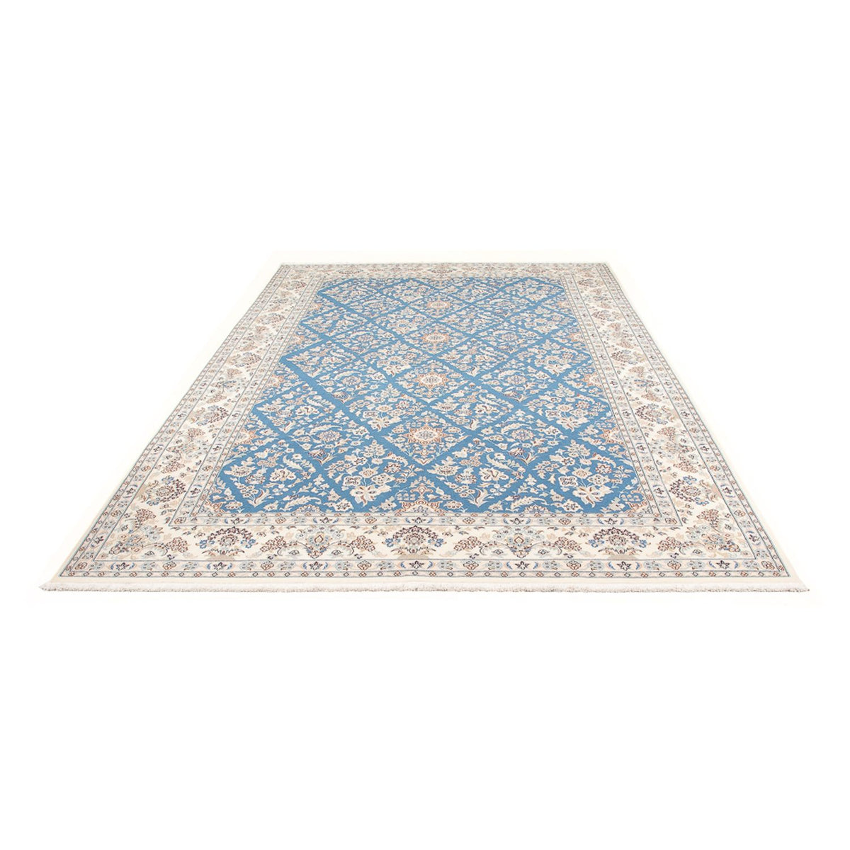 Perser Rug - Nain - 304 x 198 cm - light blue