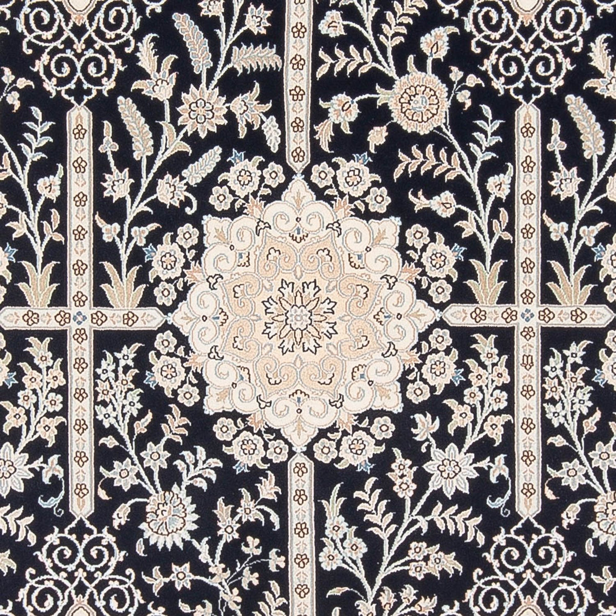 Perser Rug - Nain - Premium - 294 x 198 cm - dark blue