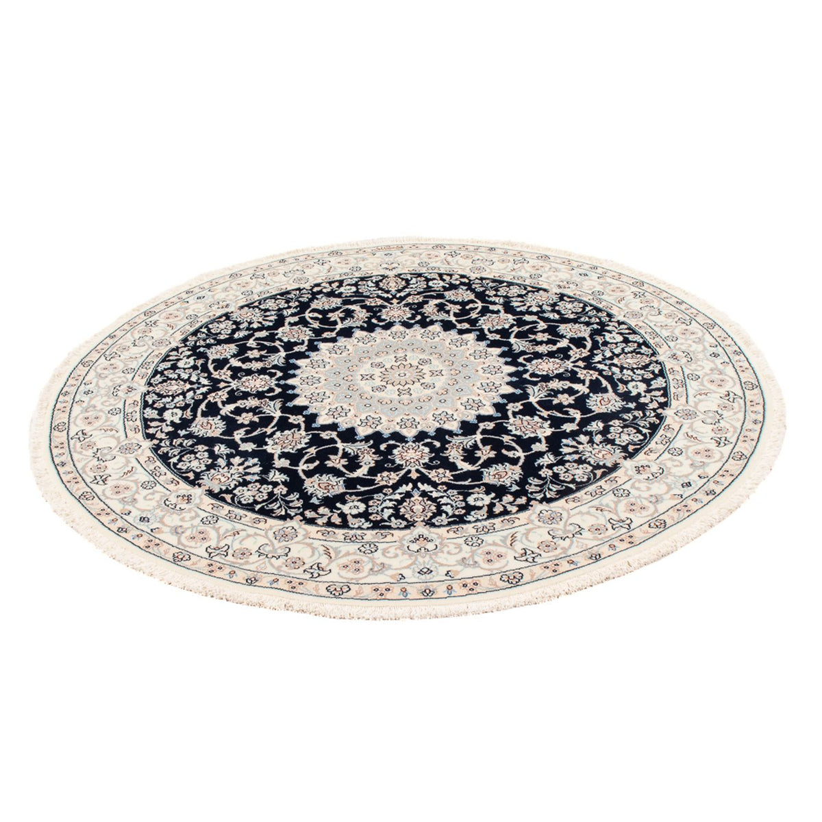 Perser Rug - Nain - Premium round  - 150 x 150 cm - dark blue