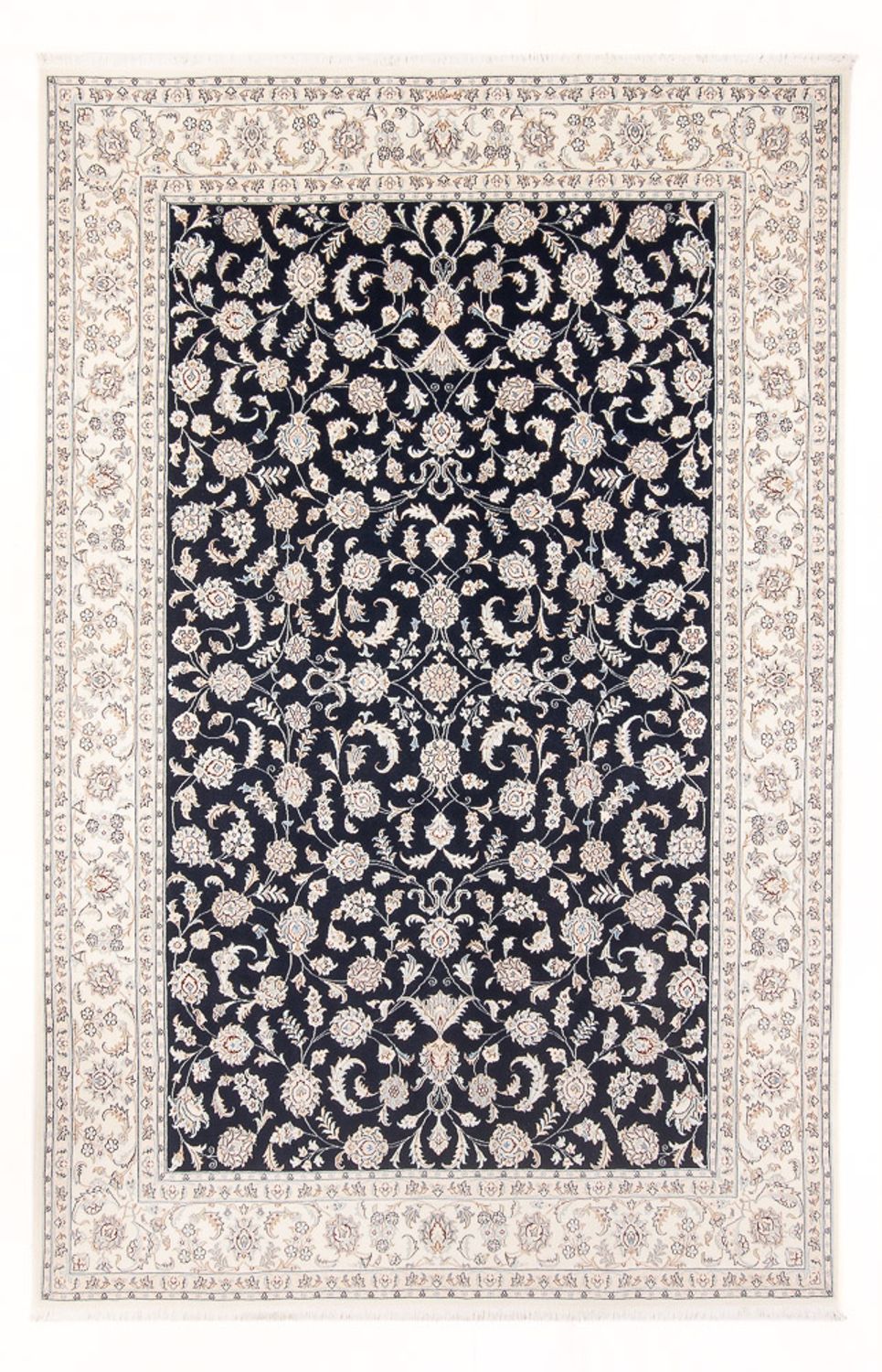 Perser Rug - Nain - Premium - 298 x 198 cm - dark blue